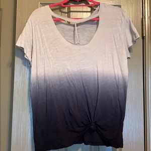 Ombré cutout T-shirt